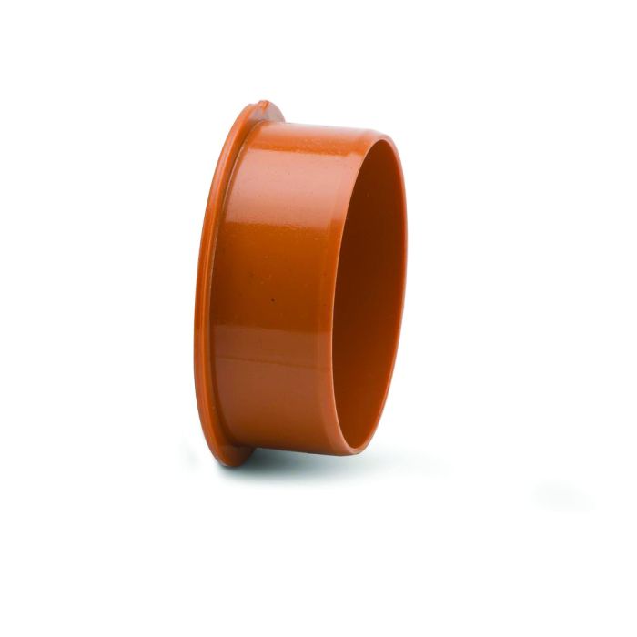 Polypipe 160mm Socket Plug Plain - Terracotta - UG620
