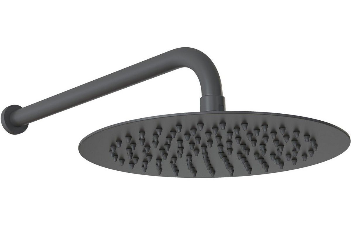 Round Showerhead 200mm - Matt Black