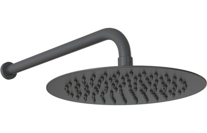 Round Showerhead 200mm - Matt Black