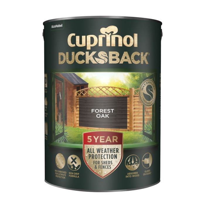 Cuprinol 5 Year Ducksback 5ltr Forest Oak