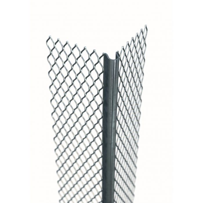 6mm Plaster Angle Bead - 25mm x 2.4m - Galvanised