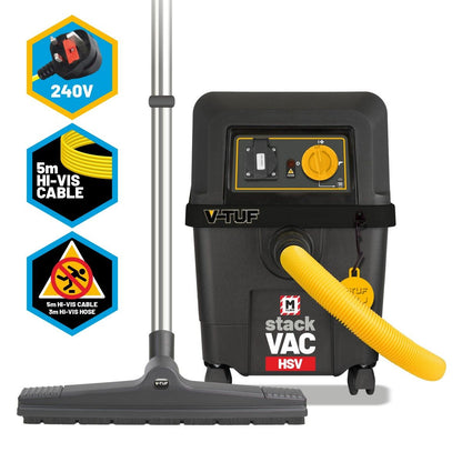 V-TUF STACKVAC M-CLASS Wet & Dry Dust Extractor (240V_30ltr)