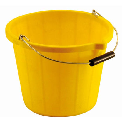 Heavy Duty Builders Bucket 14ltr Yellow