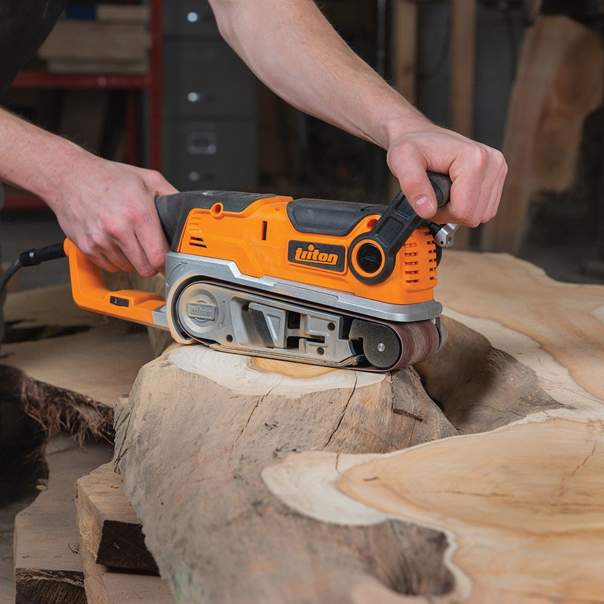 Triton 1200W Belt Sander 75mm