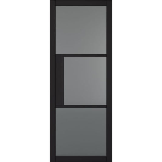 LPD Tribeca Tinted Glazed 3L Door 1981 x 838mm Primed Plus Black
