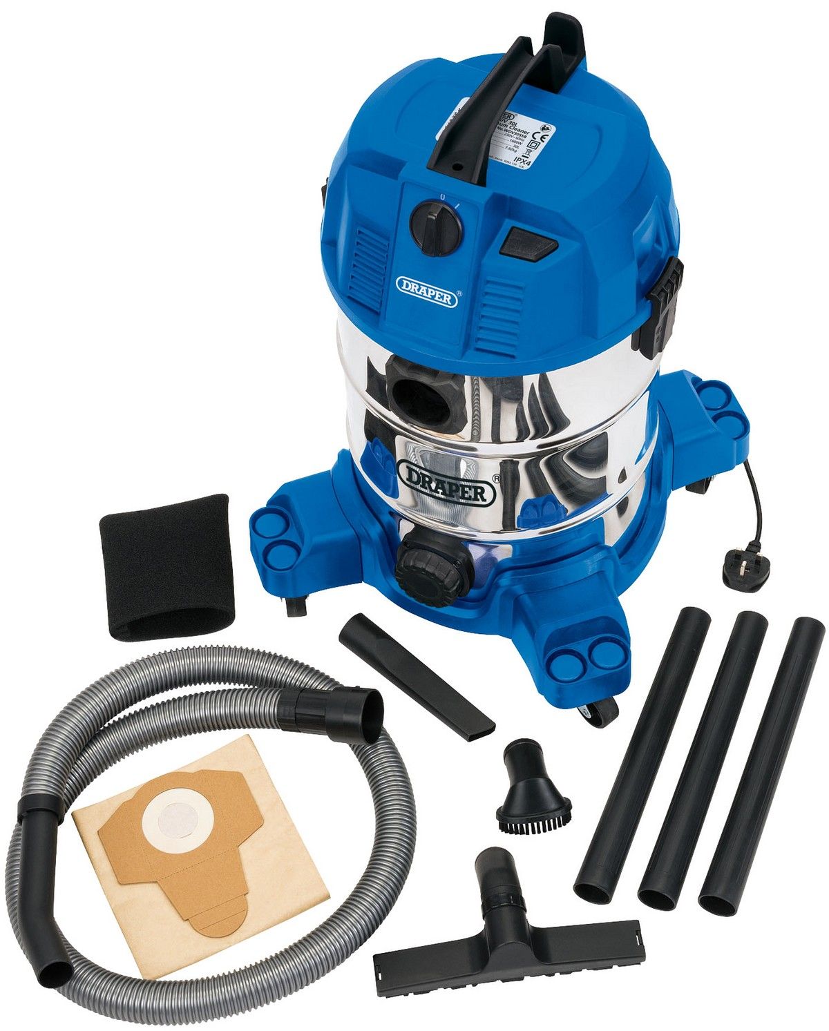 Draper Wet/Dry Vacuum Cleaner - 30ltr, 230V