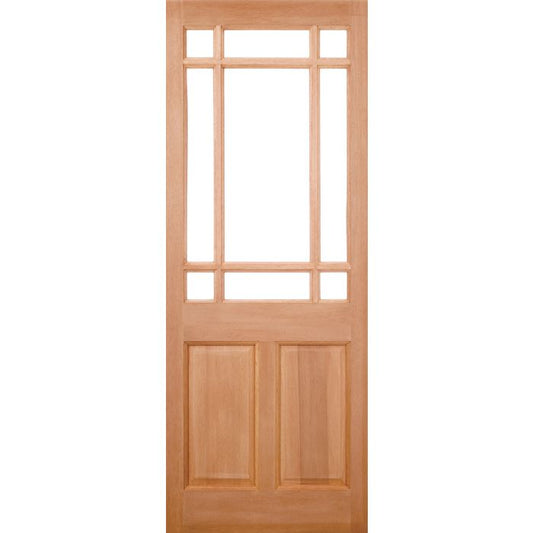 LPD Warwick 9L Unglazed M&T External Door 2135 x 915mm Unfinished Hardwood