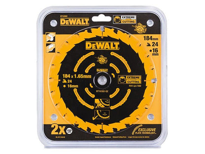 DeWalt DT10302-QZ Elite Series Circular Saw Blade 24T 184mm x 16mm