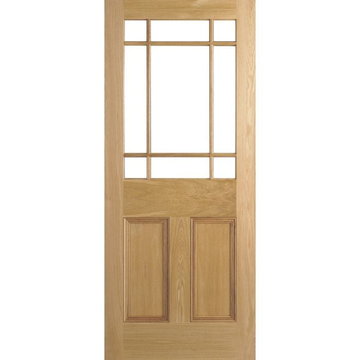 Downham Solid Core Internal Door - Unfinished & Unglazed 1981 x 686mm Oak PPDOW27OAK