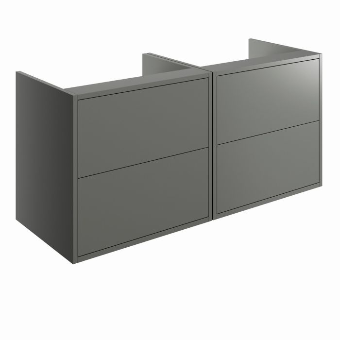 Dorchester Wall Hung Vanity Run (No top) 1200mm - Matt Grey