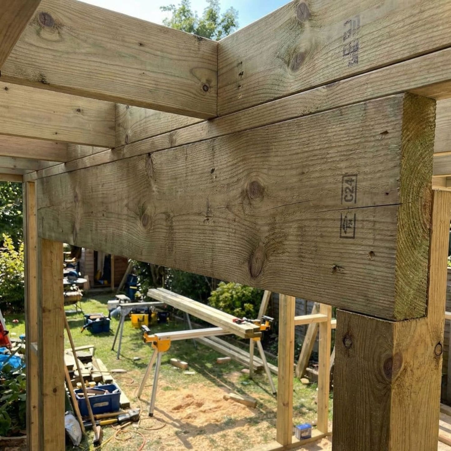 47mm x 250mm Sawn Treated Timber C24 (10" x 2") 4.8m