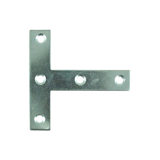 TIMco Tee Plate 76mm x 76mm x 16mm - BZP - Pack of 2