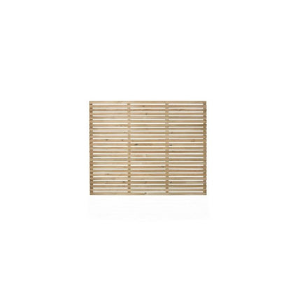 Forest Contemporary Slatted Fence Panel 1.8m x 1.5m Treated Timber (Pack of 4)
