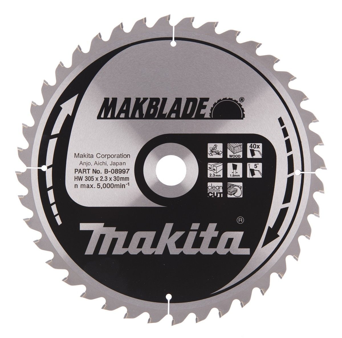 Makita Mitre Saw Blade 40T 305 x 30 x 2.3mm