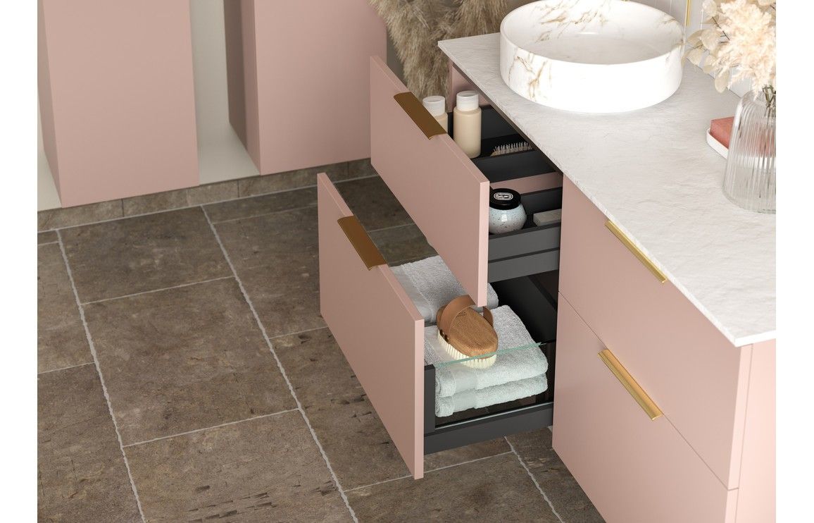 Fontmell Cabinet Mounted Handle 200mm - Brushed Brass