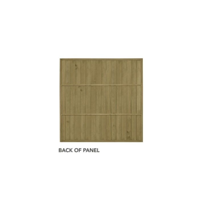 Forest Vertical T&G Fence Panel 6ft x 6ft (1.83m x 1.83m) Treated Timber (Pack of 5)