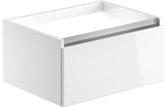 Cerne 1 Drawer Wall Hung Basin Unit (Basin/Top Not Included) 600mm - White Gloss