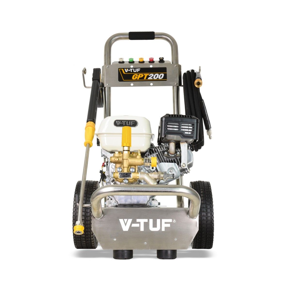 V-TUF Industrial Petrol Pressure Washer with GP200 Honda Engine (6.5hp/190bar/2755psi)