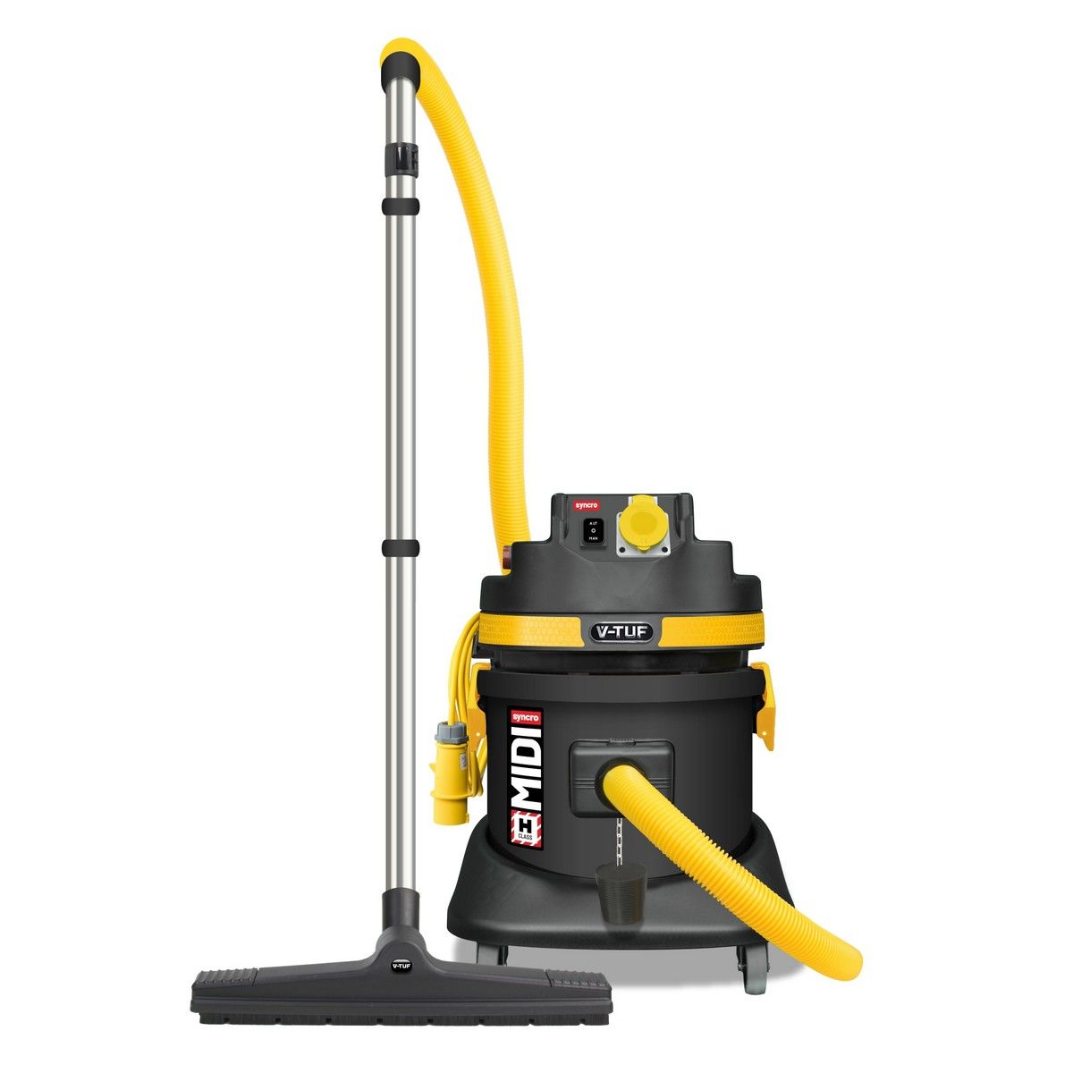 V-TUF MIDI SYNCRO H-CLASS Industrial Wet & Dry Vacuum 110v - MIDI S110