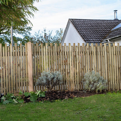Forest Pressure Treated Contemporary Picket Fence Panel 6ft x 3ft (1.83mtr x 0.9mtr) - Pack of 5
