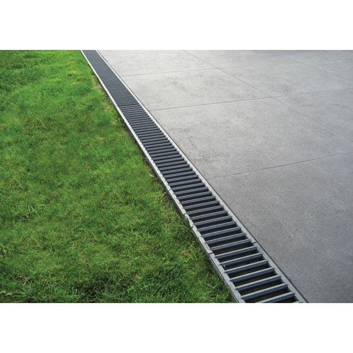 ACO Raindrain Channel & Galvanised Steel Grating - 1m