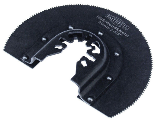 Faithfull Radial Wood/Metal HSS Blade (80mm)