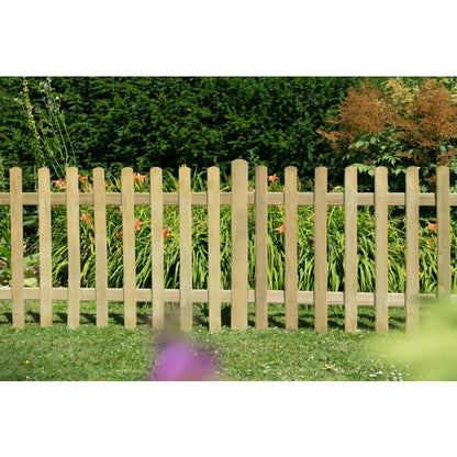 Forest Ultima Pale Picket Fence Panel 6ft x 3ft (1.83m x 0.9m) Treated Timber (Pack of 4)