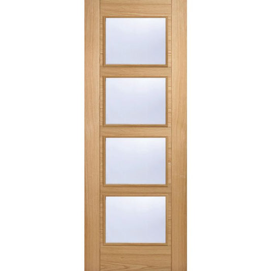 Vancouver Solid Core Internal Door - Prefinished - 4L 2040 x 826mm Oak OVAN4L826