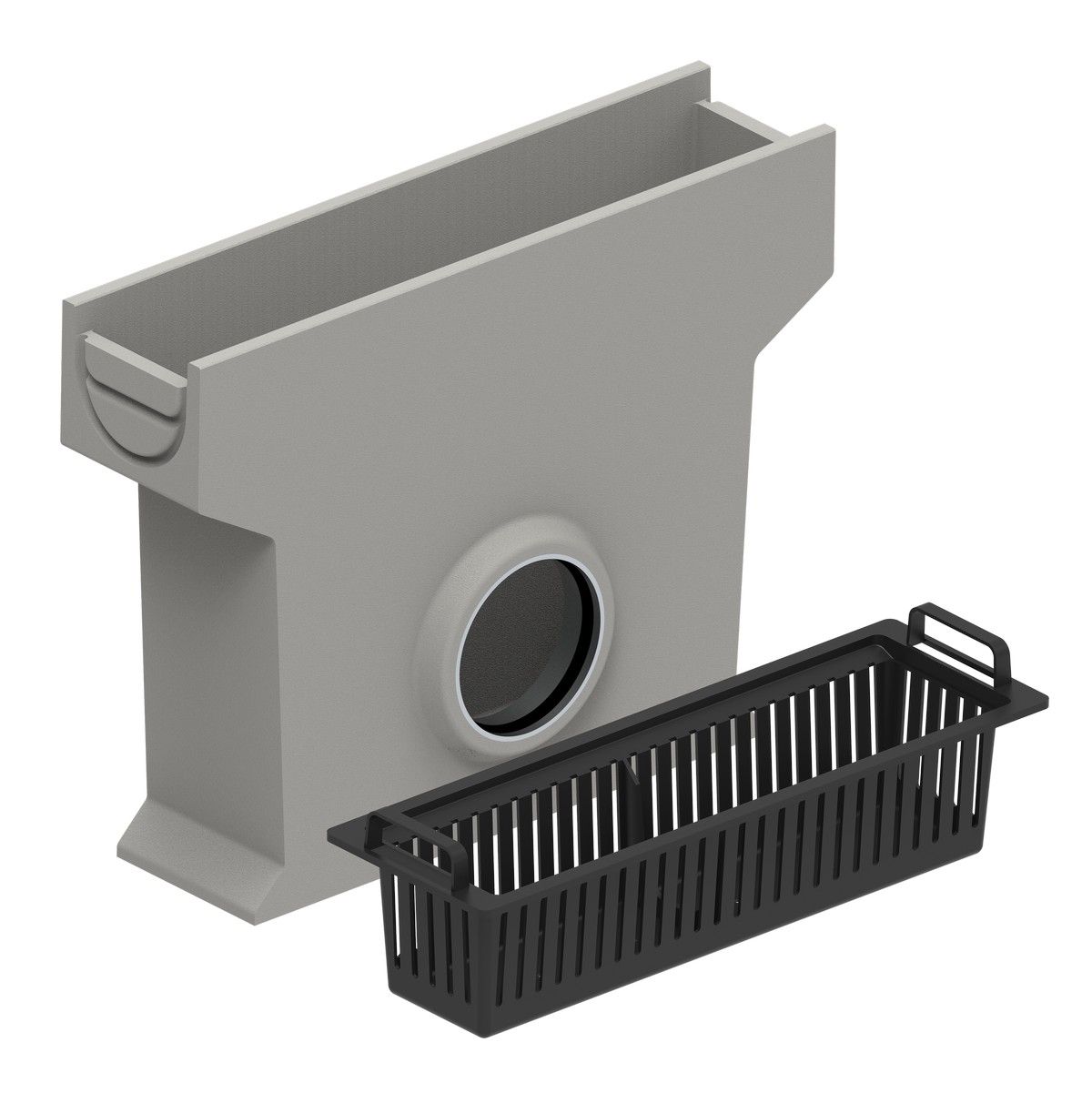 NW100 Self Sump Unit 500mm with B125 Ductile Iron Heelsafe Grate