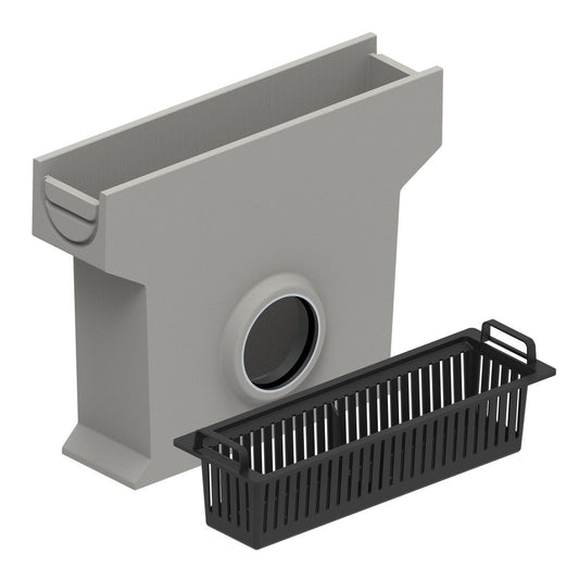 NW100 Self Sump Unit 500mm with B125 Ductile Iron Heelsafe Grate