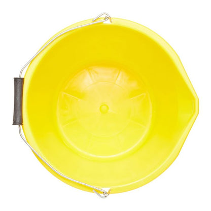 Heavy Duty Builders Bucket 14ltr Yellow