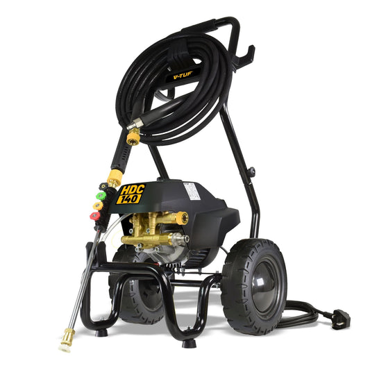 V-TUF Professional Cold Electric Pressure Washer with Cage Frame (240V_1750psi_140bar)