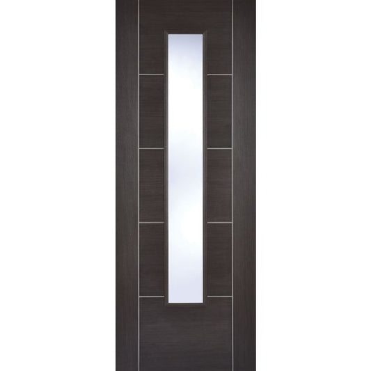 LPD Vancouver 1L Glazed Internal Door 1981 x 686mm Pre-Finished Dark Grey Laminate