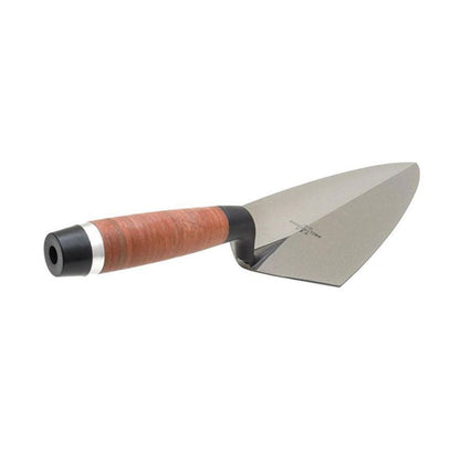 Marshalltown Philadelphia Pattern Brick Trowel with Leather Handle 11" - Steel