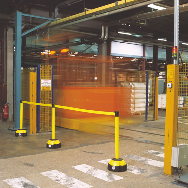 Belt Barrier Posts - Yellow