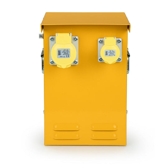 Defender Metal Heater Transformer - 3kVA 110V 16A/32A - Yellow