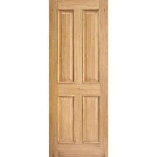 Regency Solid Core Internal Door - Unfinished - 4P RM2S 1981 x 610mm Oak OREG4PRMS24