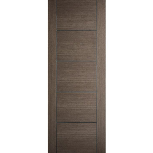 Vancouver Solid Core Internal Door - Prefinished - 1981 x 762mm Chocolate Grey CHGVAN30