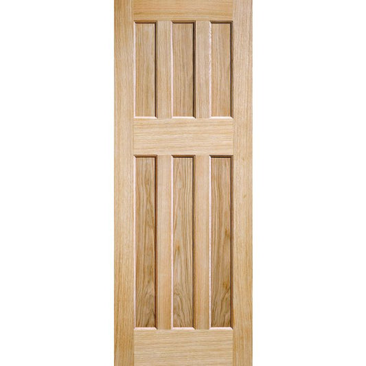 LPD DX60 Solid Core Internal Fire Door FD30 - Unfinished Oak - 1981 x 838mm PPDX606033OAKFC