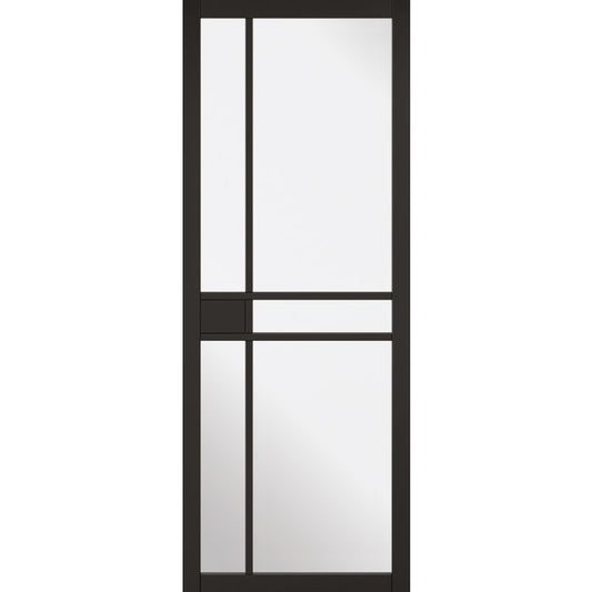 LPD Greenwich 5L Glazed Internal Door 1981 x 762mm Black Primed