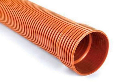 PolySewer Single Socket Sewer Pipe - 300mm x 3mtr - Terracotta - PS1232 (Inc Seal)