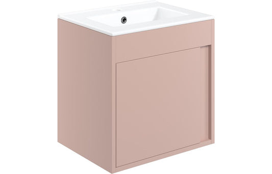 Farnham 510mm Floor Standing Unit(Basin Included) - Matt Antique Rose