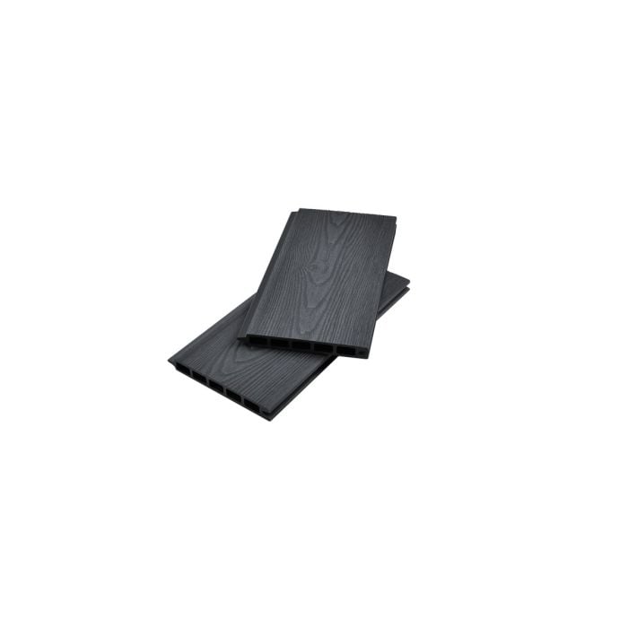 Piranha Composite Fence Board 1800x161x20mm - Black Carbon