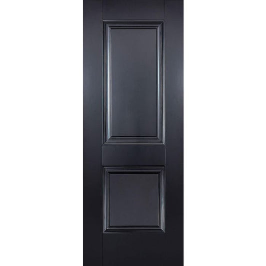 LPD Arnhem 2P Internal Fire Door 1981 x 838mm Black Primed Plus