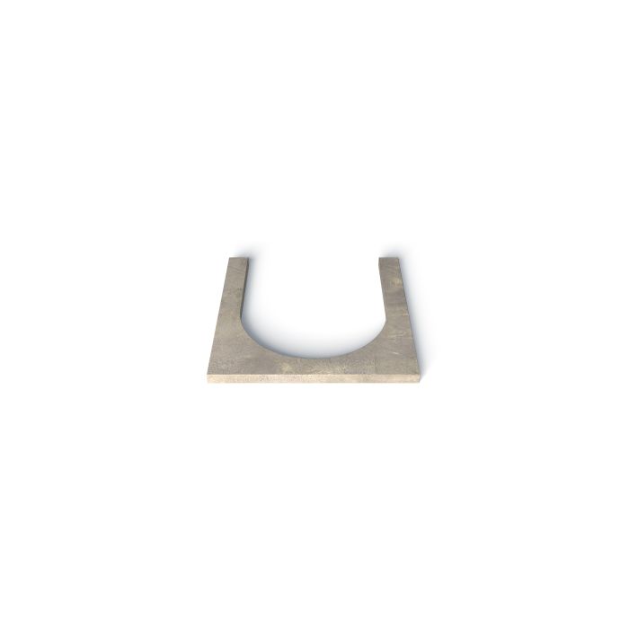 U Shaped Concrete Gully Cover Slab - 650 x 585 x 100mm