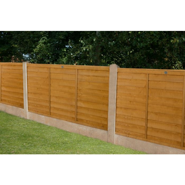 Forest Overlap Fence Panel 6ft x 3ft (1.83m x 0.91m) - Pack of 3