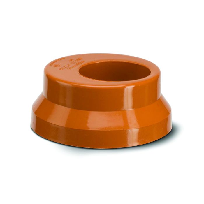 Polypipe Rainwater to Drain Connector - 68mm-110mm - Terracotta - UG254