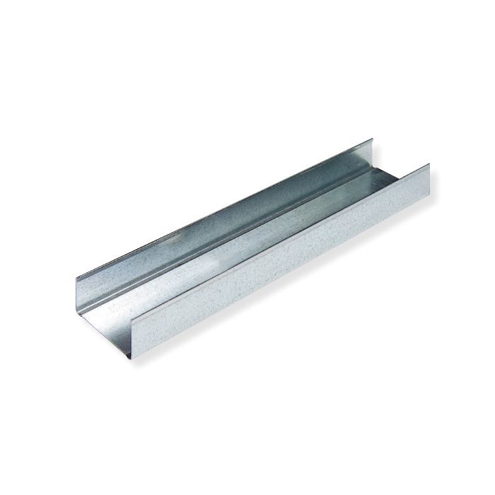 Knauf Metal U Channel 72mm x 3.0mtr (0.55mm Gauge/25mm Flange)