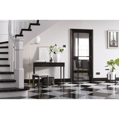 LPD Greenwich 5L Glazed Internal Door 1981 x 686mm Black Primed