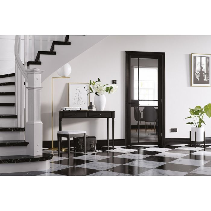 LPD Greenwich 5L Glazed Internal Door 1981 x 838mm Black Primed
